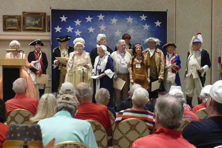 men and women reenactors